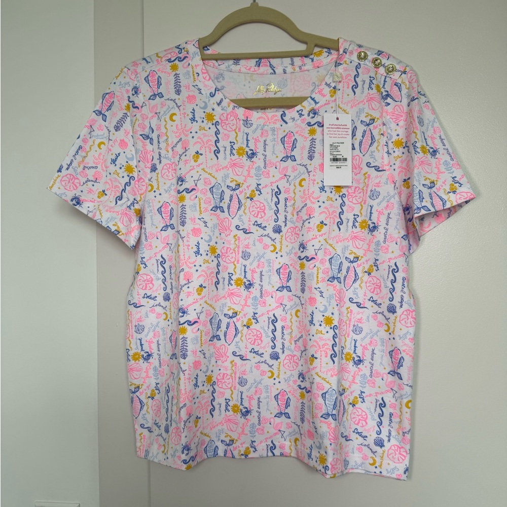NWT Lilly Pulitzer Barreto Knit Top - Summer Serenade